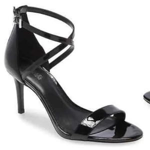 NEW Michael Michael Kors Ava Mid Sandal Patent Leather Size 8.5 NWOT OBO